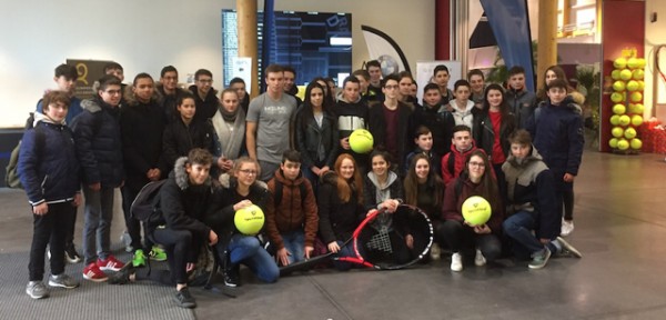 Les élèves du Parcours sport et santé 3ème à l’Open de tennis de Quimper
